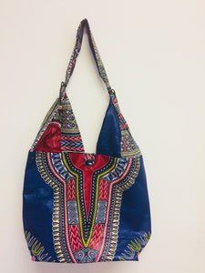 African Dashiki Print Bag Tote Purse