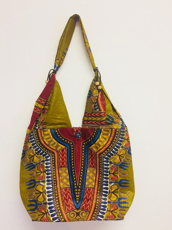 African Dashiki Print Bag Tote Purse