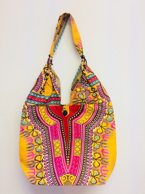 African Dashiki Print Bag Tote Purse