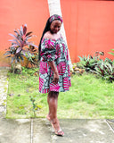 YAYI African print-off shoulders swing dress