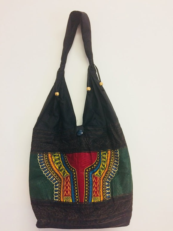 African Dashiki Print Bag Tote Purse