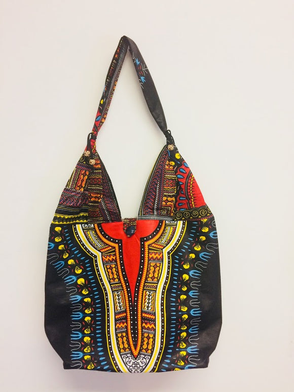 African Dashiki Print Bag Tote Purse