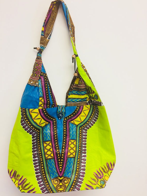 African Dashiki Print Bag Tote Purse