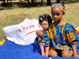Me and my Doll Twin Ankara Dress Headband set