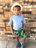 Boys Ankara African Print Summer Shorts