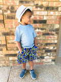 Boys Ankara African Print Summer Shorts