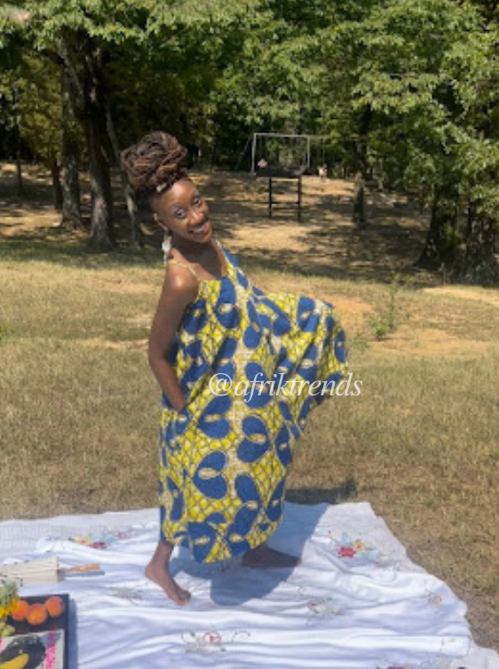 Ankara African Dress With Matching Headwrap Afrik Trends Ankara African Dress With Matching Headwrap Afrik Trends