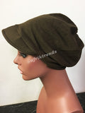 Beanie cap with brim