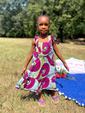 Girl’s Ankara Printed Summer Dress