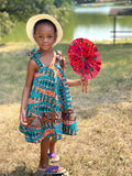 Girl’s African Ankara Print Summer Dress