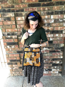 Ankara African Print Sling Bag