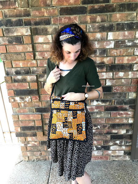 Ankara African Print Sling Bag