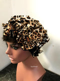 African Print Satin Lined Hair Bonnet
