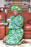 Satin Robe and Bonnet
