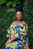 YAYI African print-off shoulders swing dress