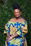 YAYI African print-off shoulders swing dress