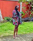 YAYI African print-off shoulders swing dress