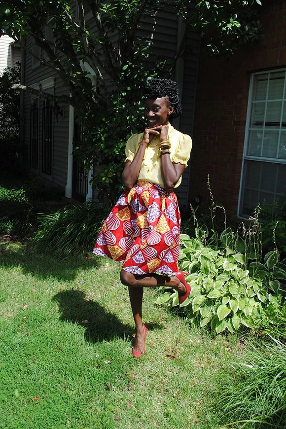 African Print Skirt