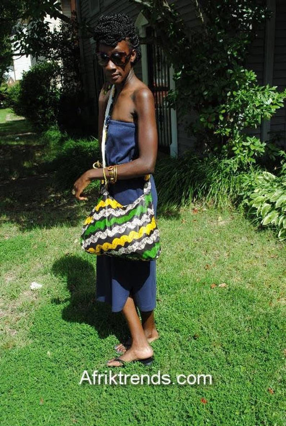 African Print Sling Bag