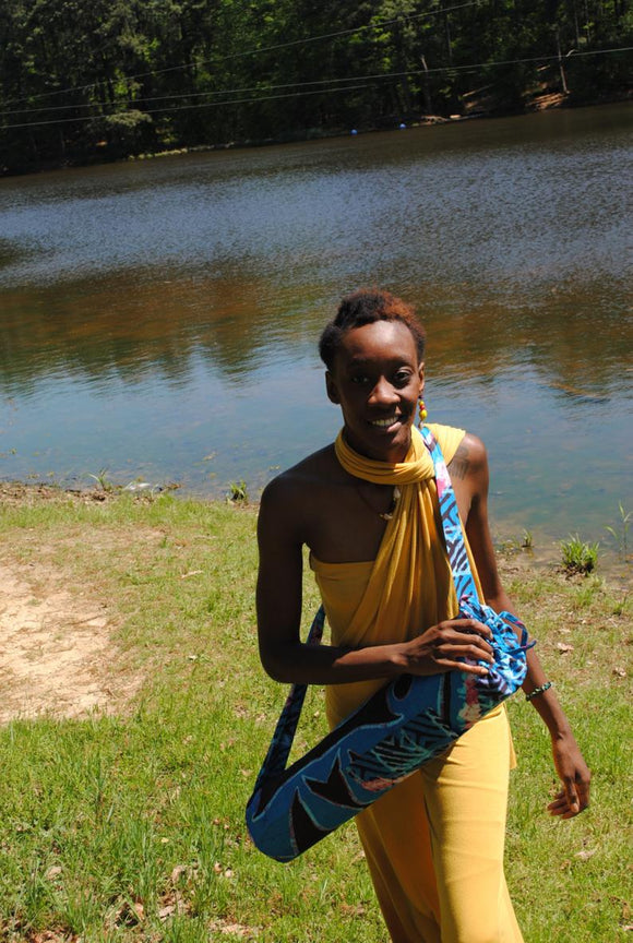 African Print Yoga Bag