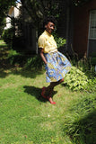 African print skirt