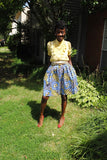 African print skirt
