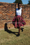African print skirt