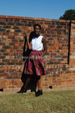 African print skirt