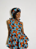 Magic peplum African print Ankara top