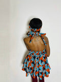 Magic peplum African print Ankara top