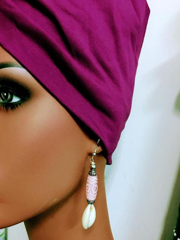 Cowrie Sea Shells Ethnic Earrings