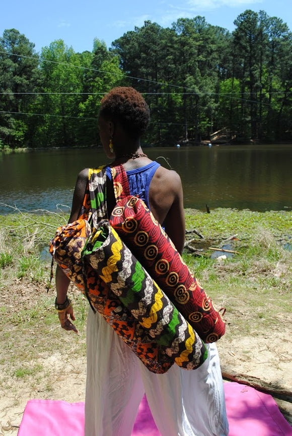 African Print Yoga Bag