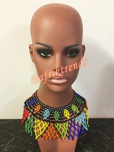 Beaded Zulu Collar Necklace
