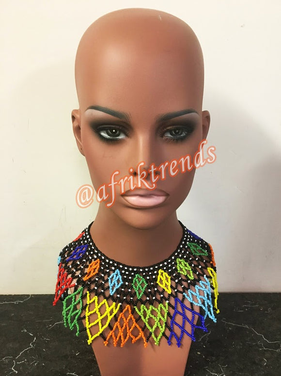 Beaded Zulu Collar Necklace