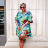 YAYI African print-off shoulders swing dress