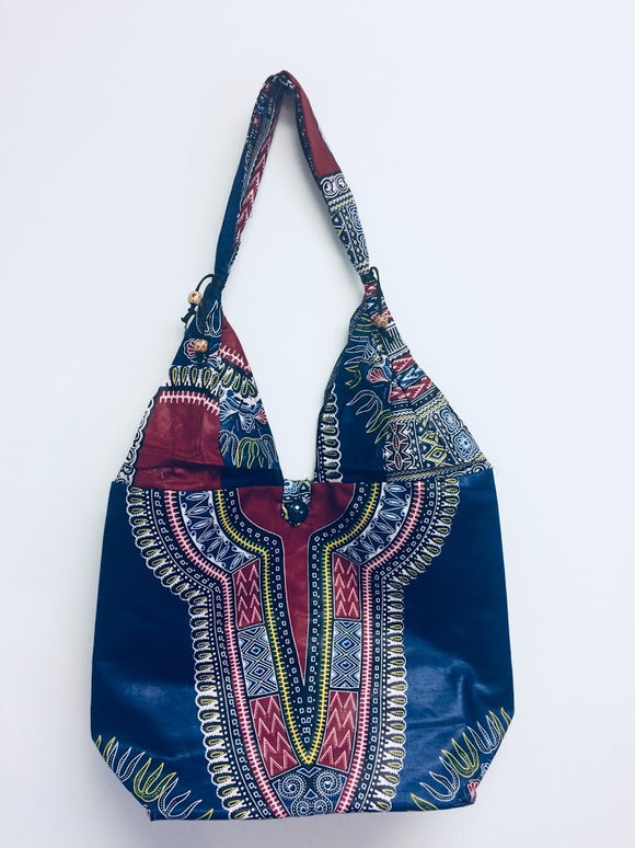 African Dashiki Print Bag Tote Purse