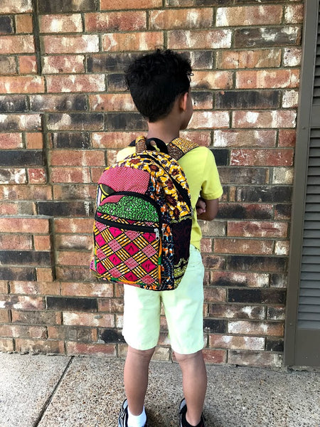 african backpack for kids Kids African Print Backpack – Afrik Trends