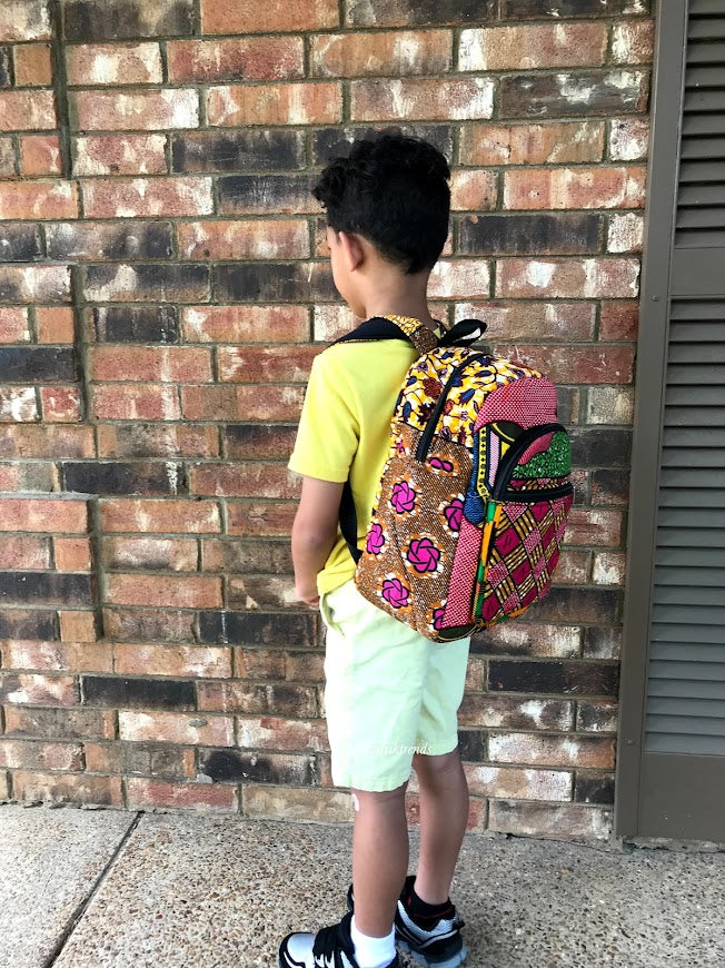 african backpack for kids Kids African Print Backpack – Afrik Trends