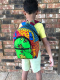 Kids African Print Backpack