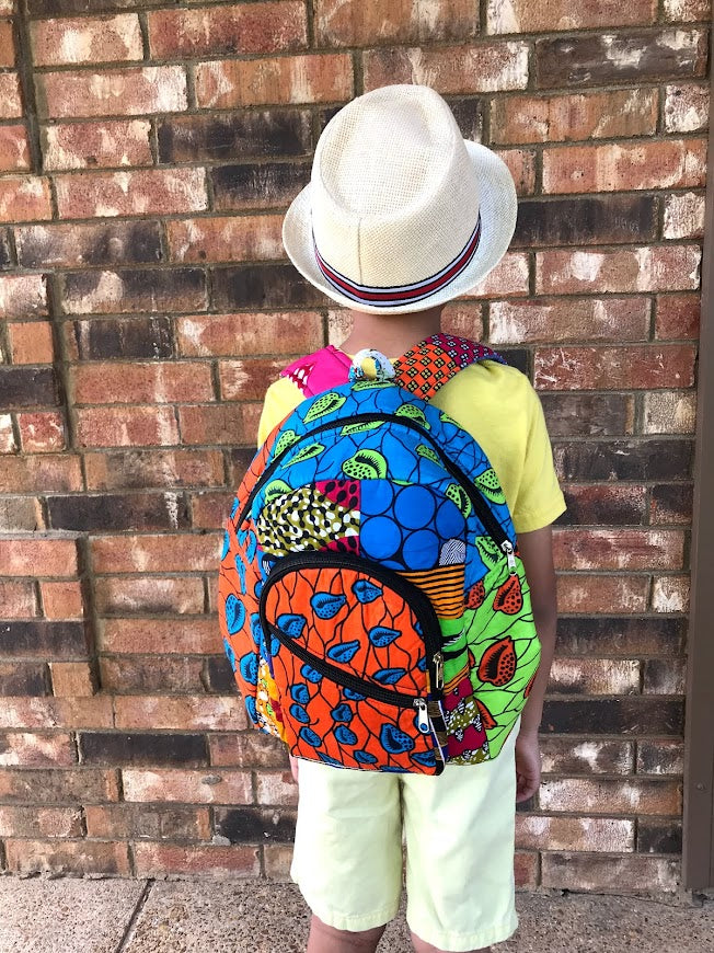 african backpack for kids Kids African Print Backpack