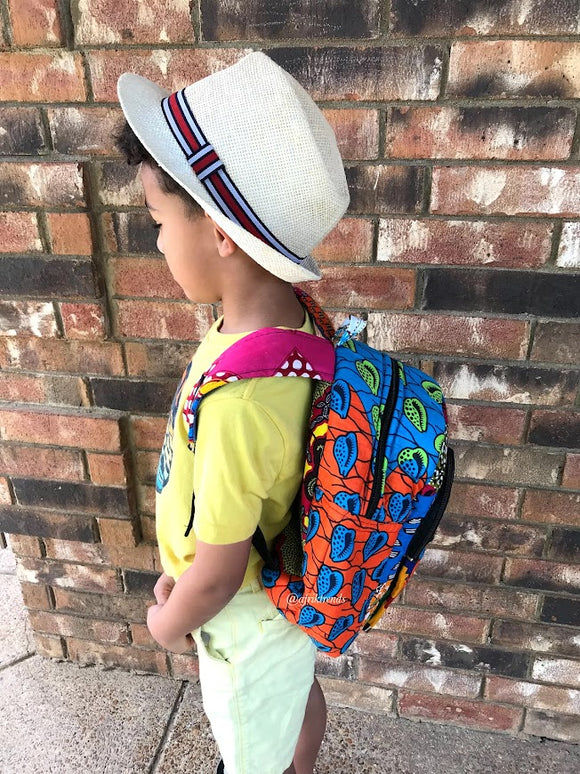 Kids African Print Backpack