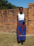 African print maxi skirt