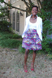 African print skirt