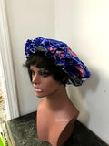 African Print Satin Lined Hair Bonnet