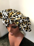 African Print Satin Lined Hair Bonnet