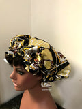 African Print Satin Lined Hair Bonnet