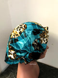 African Print Satin Lined Hair Bonnet