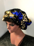 African Print Satin Lined Hair Bonnet