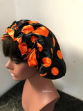 African Print Satin Lined Hair Bonnet