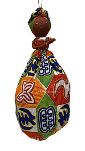 Handmade African Plastic Bag Lady Holder